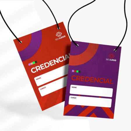 Credencial - A6 - Colorido - Furos para Barbante