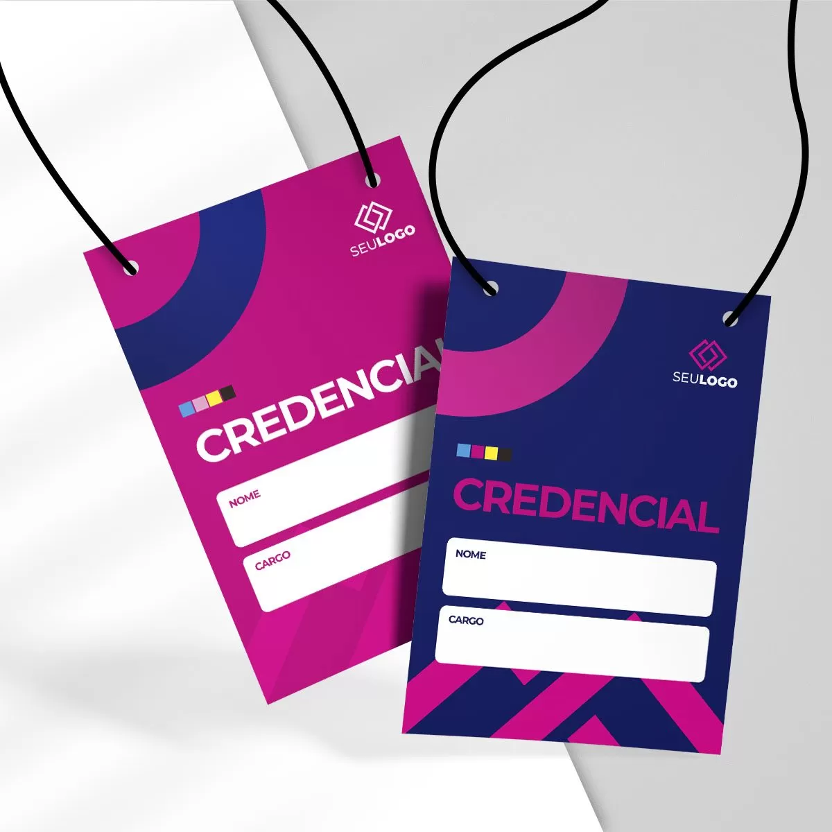 Credencial - A6 - Colorido - Furos para Barbante - Imagem 2