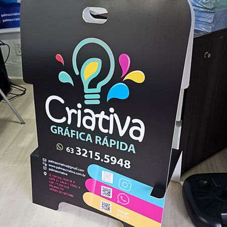 Cavalete Poliondas - 66x97,5cm - Uso interno